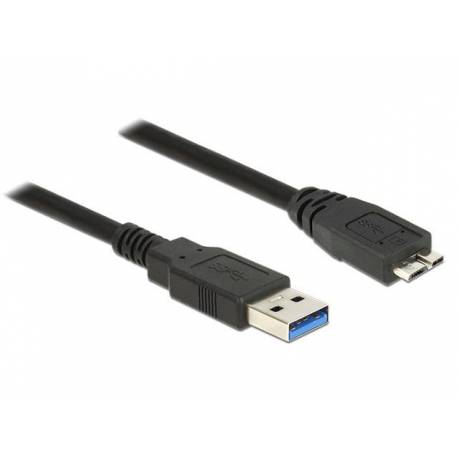 Kabel USB Micro AM-BM 3.0 Delock 0,5m czarny
