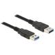 Kabel Delock USB AM-AM 3.0 0,5m czarny