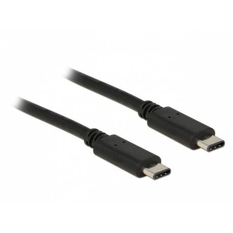 Kabel USB Delock USB type-C(M) - USB type-C(M) 0,5m czarny