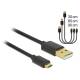 Kabel USB Delock micro AM-MBM5P USB 2.0 0,3m 0,6m 0,9m zestaw