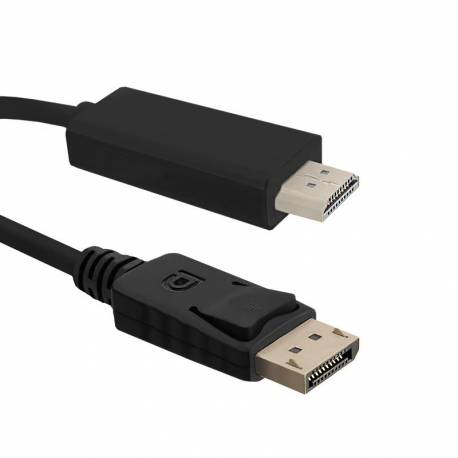 Kabel DisplayPort v1.2 Qoltec męski / HDMI męski 4Kx2K 1m