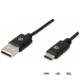 Kabel USB Manhattan MUSB20-CMAM10 USB 2.0 MIC-C/A M/M 1m, czarny ICOC