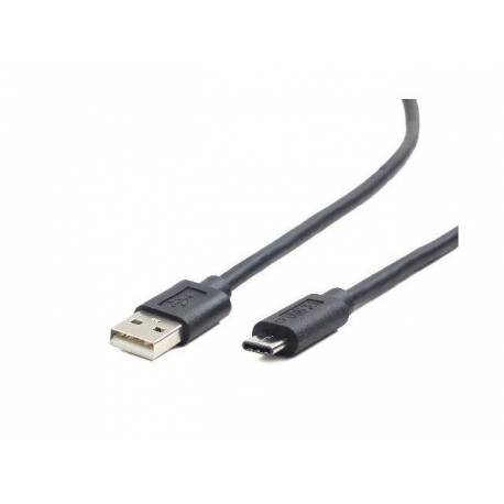 Kabel USB Gembird USB 2.0 AM - USB type-C czarny 1.0m