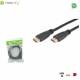 Kabel HDMI Techly HDMI2-4-010 HDMI-HDMI M/M Ethernet 3D 4K, 1m, czarny