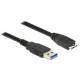 Kabel USB Micro AM-BM 3.0 Delock 1m czarny