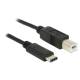 Kabel USB Delock USB type-C(M) - USB-B(M) 1m czarny