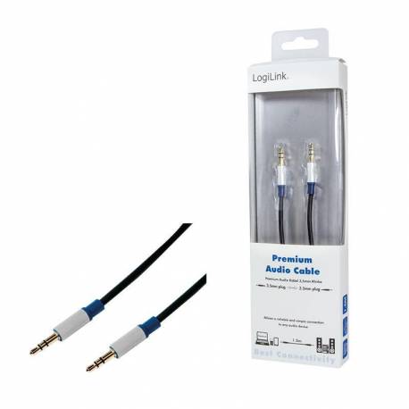 Kabel audio LogiLink Premium BASC15 3,5mm M/M 1,5m