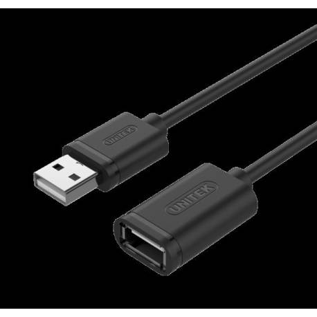 Kabel Unitek Y-C449GBK przedłużacz USB 2.0 AM-AF 1,5m