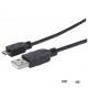 Kabel USB Manhattan MUSB-A-018 USB 2.0 A-Micro B M/M 1,8m, czarny ICOC