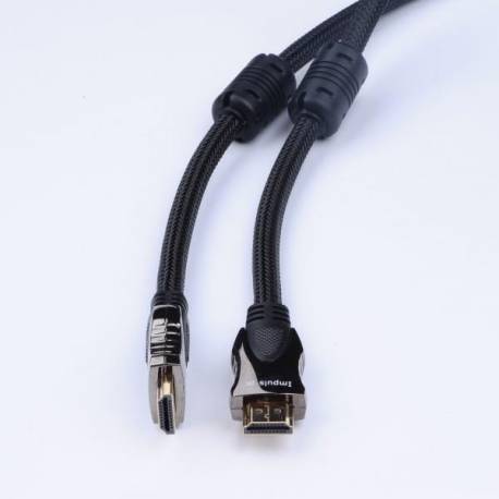 Kabel Impuls-PC HDMI-HDMI 1,8m gold/fer/Nyl/blist Miedź(99,9%)