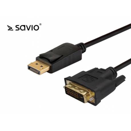 Kabel Savio CL-106 Kabel displayPort do DVI 1,8m