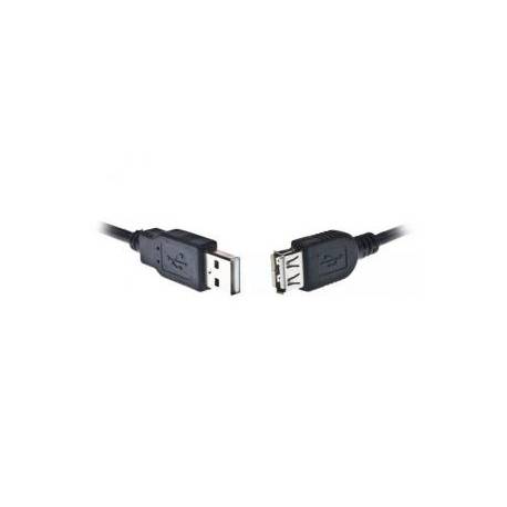 Przedłużacz Gembird USB AM-AF 2.0 1,8m Niklowane wtyki czarny + Ferryt