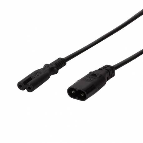 Przedłużacz kabla zasilającego LogiLink CP129 IEC C8 C7 czarny 2m