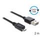 Kabel Delock USB Micro AM-MBM5P EASY-USB 2.0 2m Black