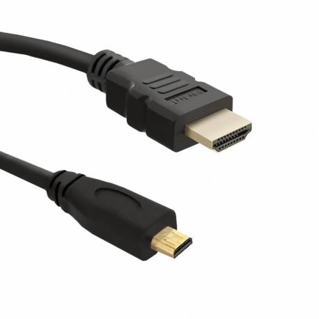 Kabel HDMI 1.4 A męski / Micro HDMI D męski, 2,0m