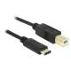 Kabel USB Delock USB type-C(M) - USB-B(M) 2m czarny
