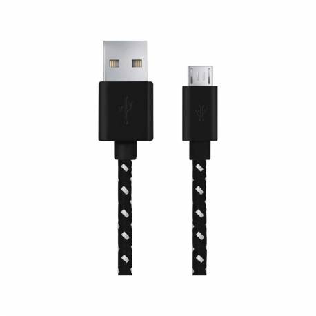 Kabel USB Esperanza USB 2.0 A - micro USB B M/M 2m oplot czarny