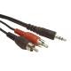 Kabel Gembird MINIJACK-2XRCA (CINCH) M/M 2,5m Stereo