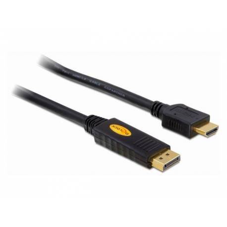 Kabel Delock DisplayPort M- HDMI M 3m gold