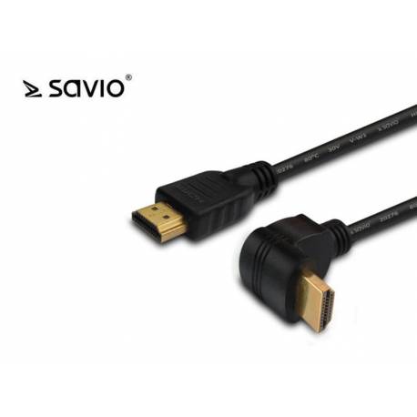 Kabel HDMI Savio CL-109 3m, OFC, 4K 3D, czarny, złote końcówki, v2.0,