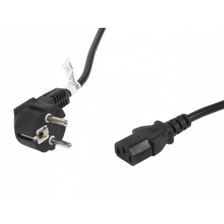 Kabel zasilający Lanberg CEE 7/7 - IEC 320 C13 5m VDE czarny
