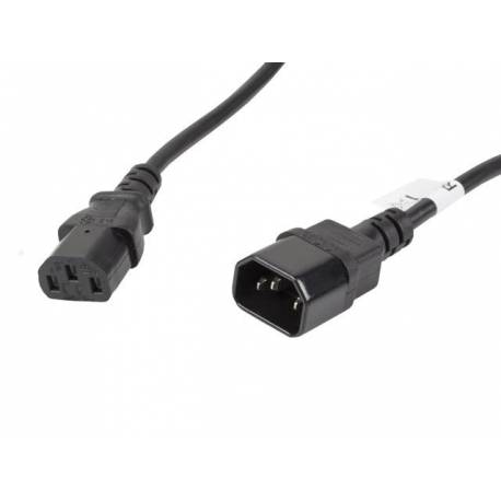 Przedłużacz kabla zasilającego Lanberg IEC 320 C13 - C14 5m VDE czarny