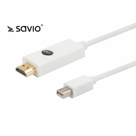 Kabel mini DP - HDMI Savio CL-83 1,8m