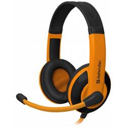 Słuchawki z mikrof Defender WARHEAD G-120 Gaming pomarańczowo-czarne +