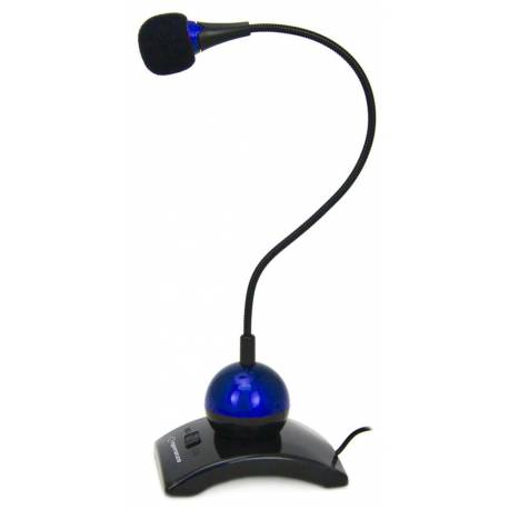 Mikrofon na podstawce Esperanza EH130, regulowane ramię niebieski