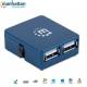 Hub USB Manhattan IUSB2-HUB605 4 porty 2.0 Micro, niebieski