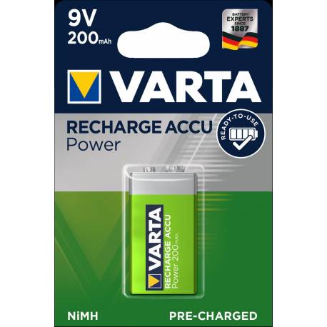 Akumulator VARTA Power Accu 200mAh 6F22/9V 1szt