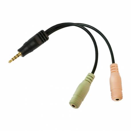 Adapter audio stereo LogiLink CA0021 3,5mm jack (M) 2x 3,5mm jack (F)