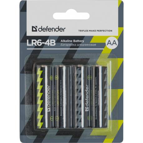 Baterie alkaliczne Defender LR6-4B AA - 4 szt blister