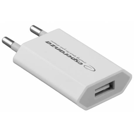 Ładowarka sieciowa Esperanza EZ120W 0,8A USB biała