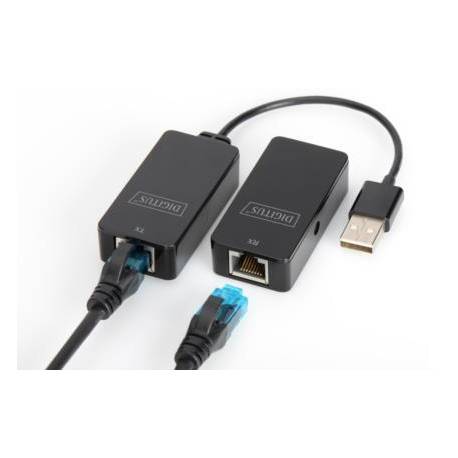 Przedłużacz/Extender Digitus USB 2.0 po skrętce Cat.5e/6 UTP, do 50m