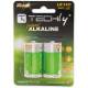 Baterie alkaliczne Techly IBT-KAL-LR14T 1,5V C R14, 2szt.