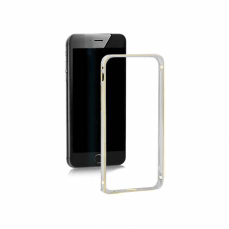 Ramka ochronna Qoltec na Samsung Galaxy S6 edge plus, srebrna, alu.