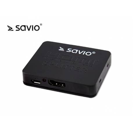 Splitter Savio CL-93 HDMI, 1x2 Full HD 4K
