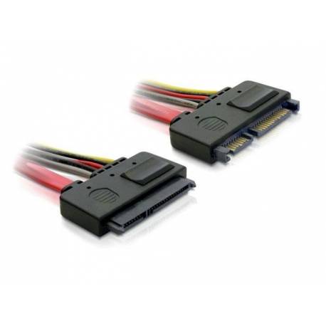 Przedłużacz kabla Delock SATA 7-PIN + Zasilanie 15-PIN M/F 0,2m