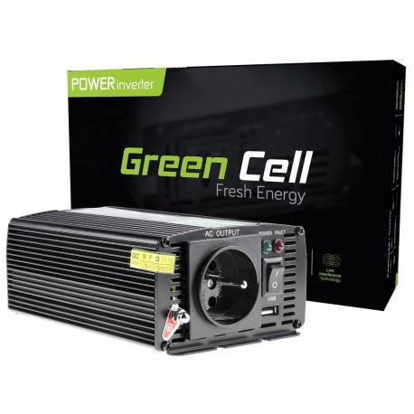 Przetwornica samochodowa Green Cell 24V do 230V 300W/600W