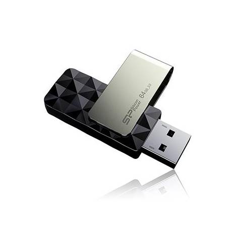 Pendrive Silicon Power 64GB USB 3.0 Blaze B30 Black