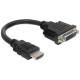 Adapter Delock HDMI(M)- DVI-D(F)(24+1) Dual link 0,2m