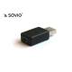 Adapter mini USB-B Savio CL-13 5-pin żeński – USB-A męski, standard US