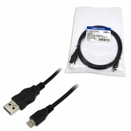 Kabel USB LogiLink CU0034 USB A (M) micro USB B (M)