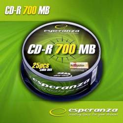 CD-R Esperanza 56x 700MB (Cake 25) Silver