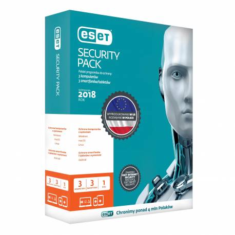 ESET Security Pack dla 3 komputerów i 3 mobilnych, 36 m-cy, BOX