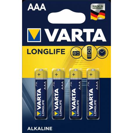 Baterie VARTA Longlife extra, Micro LR03/AAA - 4 szt