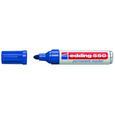 Marker permanentny, pisak Edding 550, okrągły, kolor niebieski
