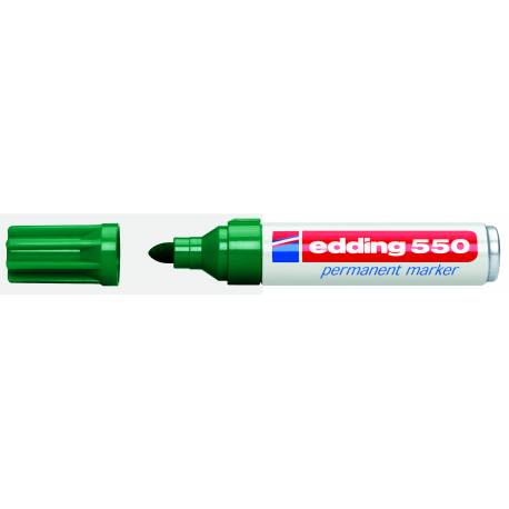 Marker permanentny, pisak Edding 550, okrągły, kolor zielony