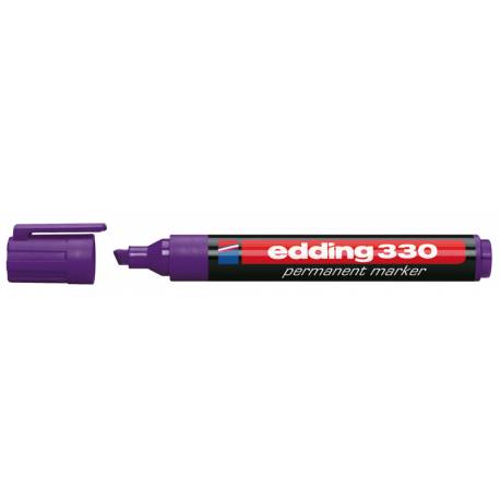 Marker permanentny, pisak Edding 330, ścięty, kolor fioletowy
